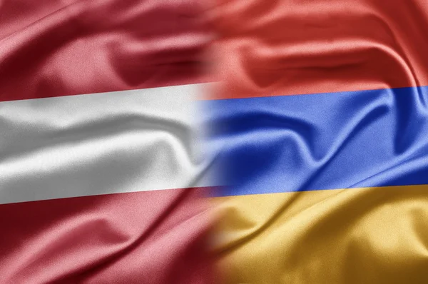 Østerrike og Armenia – stockfoto