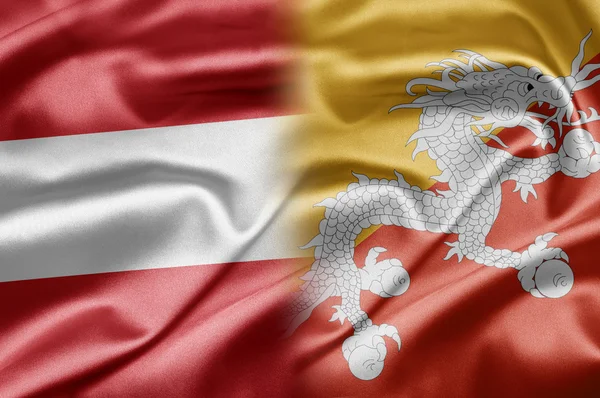 Austria and Bhutan — Stock Photo, Image