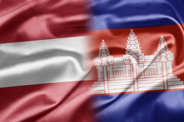 Áustria e Camboja — Fotografia de Stock