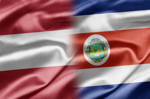 Áustria e Costa Rica — Fotografia de Stock