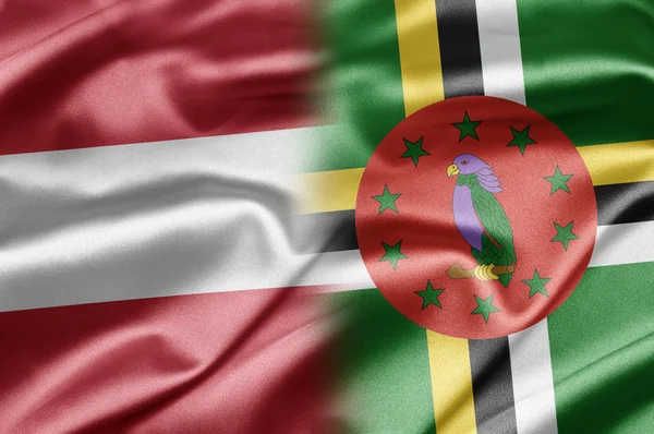 Österreich und Dominica — Stockfoto