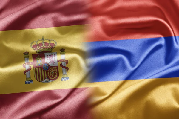 Spanien och Armenien — Stockfoto