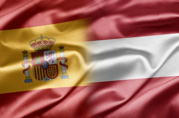 Spanje en Oostenrijk — Stockfoto