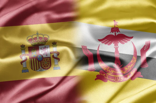 Espanha e Brunei — Fotografia de Stock
