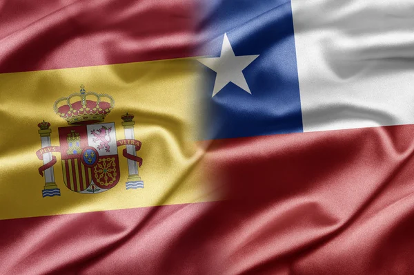 Spanien och chile — Stockfoto