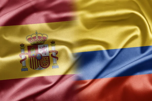 España y Colombia — Foto de Stock