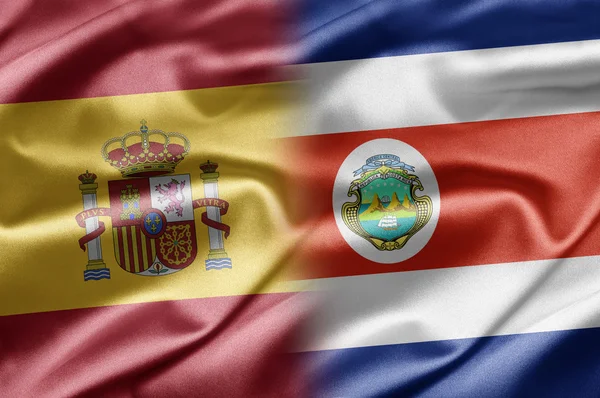 España y Costa Rica — Foto de Stock