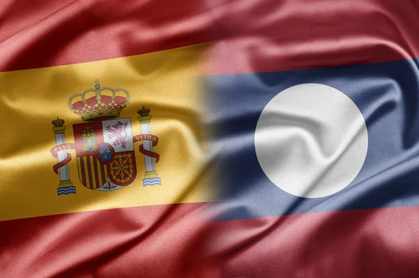 Spain and Laos — Stock Photo, Image