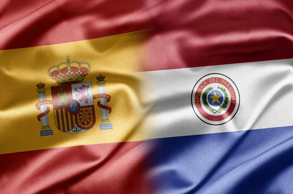 Ισπανία και Παραγουάη — Stockfoto