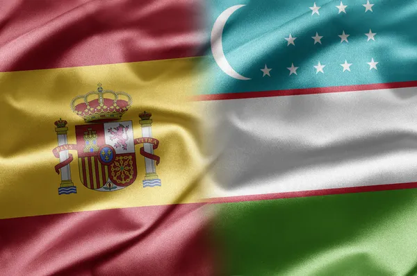 Spain and Uzbekistan — Stock Photo, Image