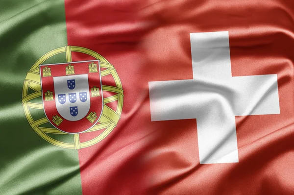 Portugalsko a Švýcarsko — Stock fotografie