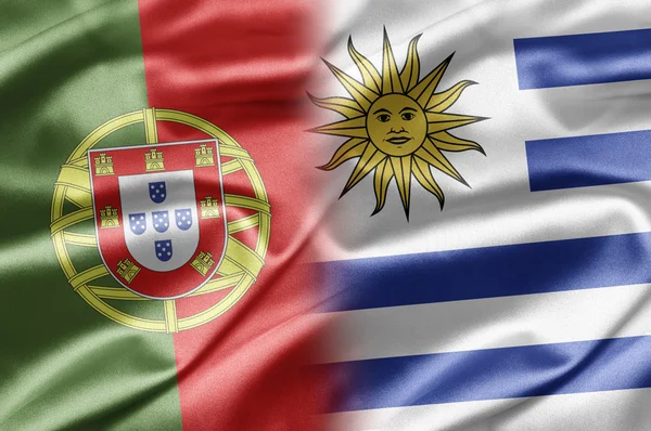 Portugal y Uruguay — Foto de Stock