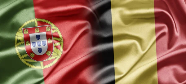 Portugal och Belgien — Stockfoto