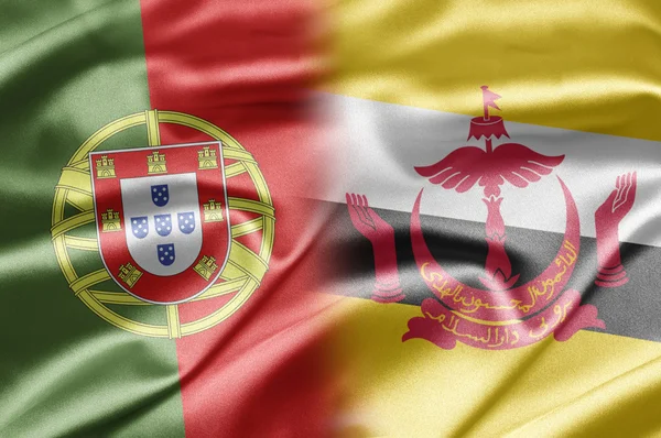 葡萄牙和文莱达鲁萨兰国 — 图库照片