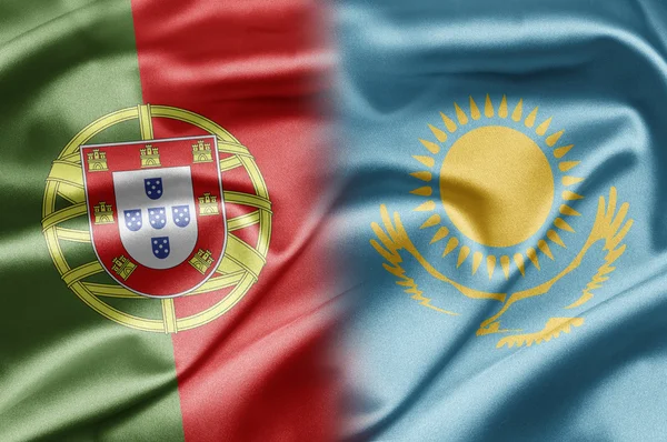 Portugalia i Kazachstanu — Zdjęcie stockowe