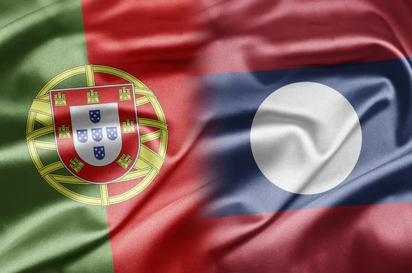 Portugal och laos — Stockfoto