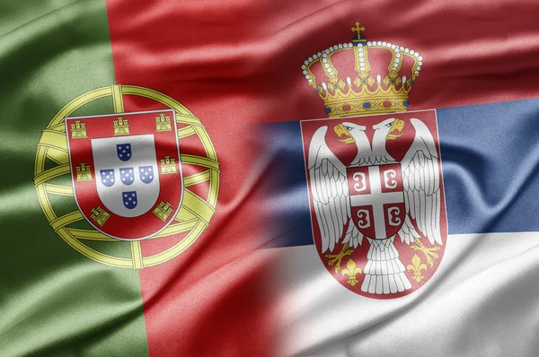 葡萄牙和塞尔维亚 — 图库照片