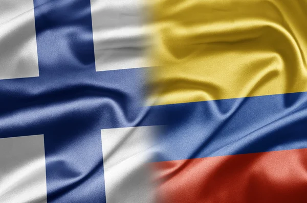 Finlandia y Colombia — Foto de Stock