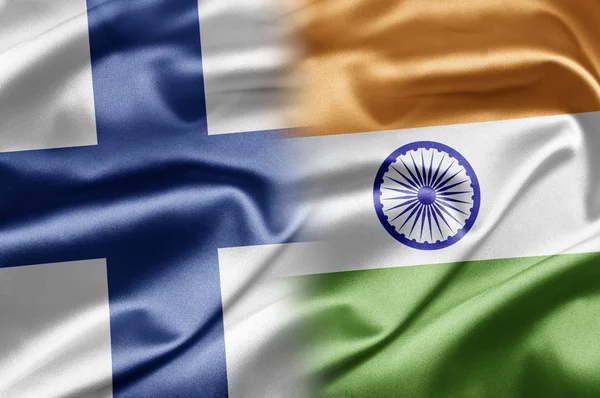 Finland och Indien — Stockfoto