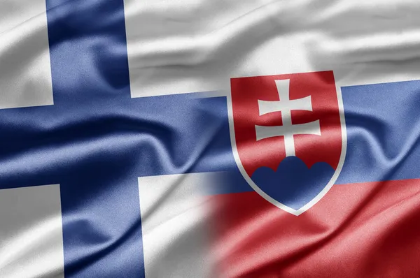 Finland och Slovakien — Stockfoto