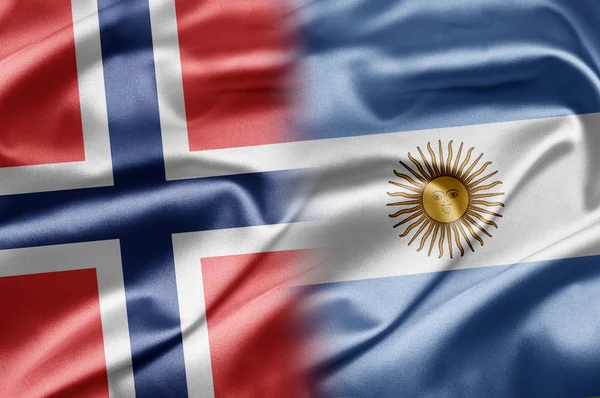 Norge och argentina — Stockfoto