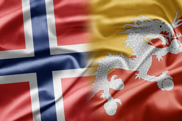 挪威和不丹 — 图库照片