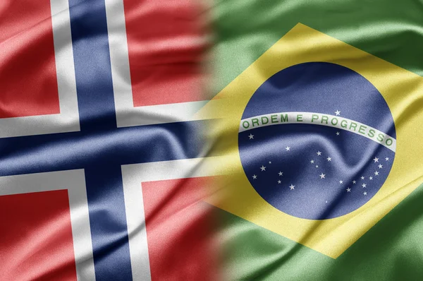 Norveç ve Brezilya — Stok fotoğraf