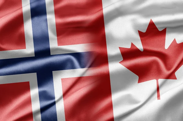 Norge och Kanada — Stockfoto