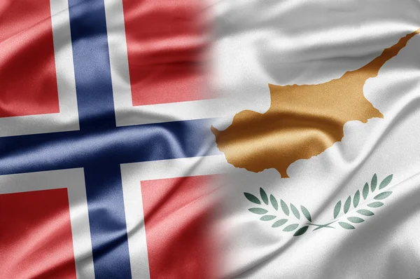 Norge och Cypern — Stockfoto