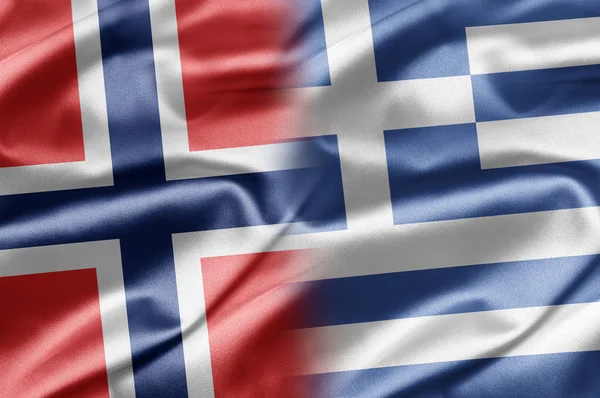 Norge och Grekland — Stockfoto