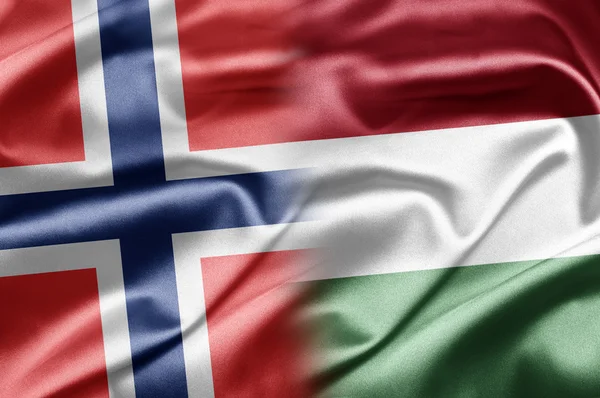 Norge och Ungern — Stockfoto