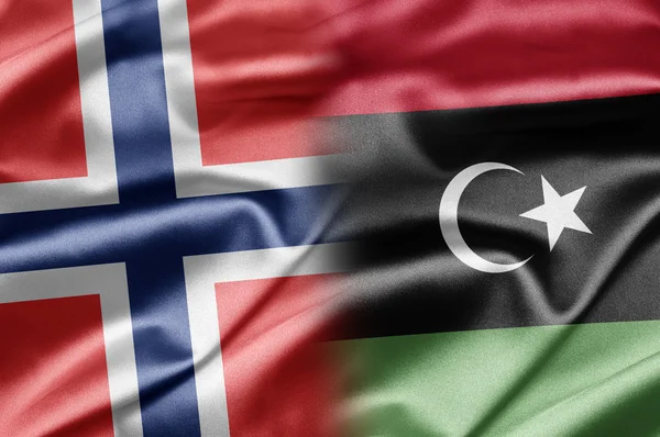 Norge och Libyen — Stockfoto