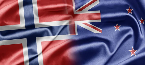 Norge och Nya Zeeland — Stockfoto