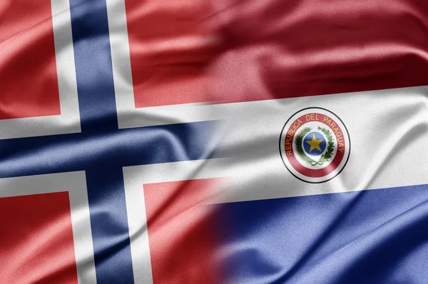 Norwegen und Paraguay — Stockfoto