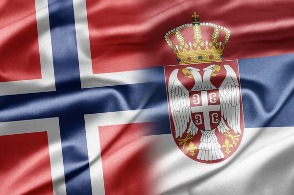 Noruega y Serbia — Foto de Stock