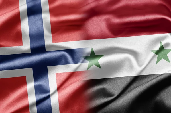 Норвегія і Сирія — стокове фото