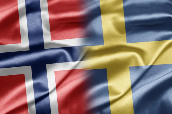 Norge och Sverige — Stockfoto