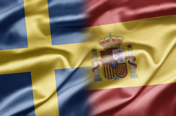 Zweden en Spanje — Stockfoto