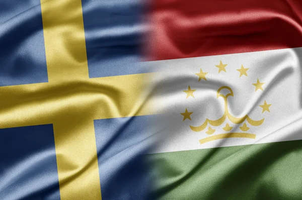 Sverige och Tadzjikistan — Stockfoto