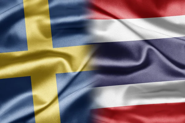 Sverige och thailand — Stockfoto