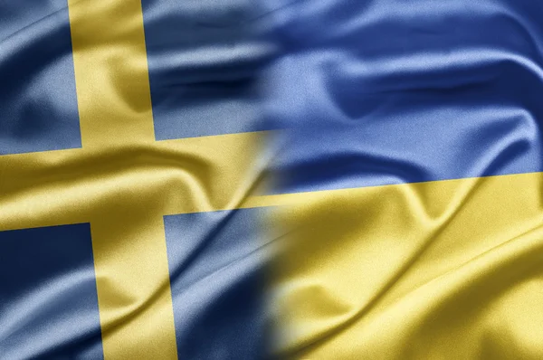 Швеції та України — стокове фото