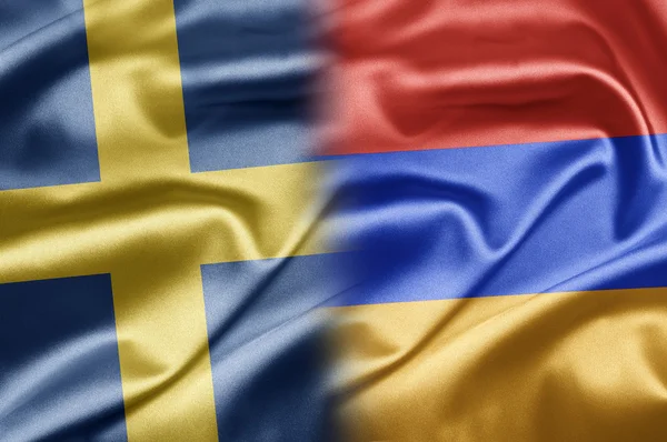 Швеція та Вірменії — стокове фото