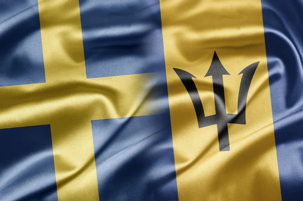 Sverige och barbados — Stockfoto