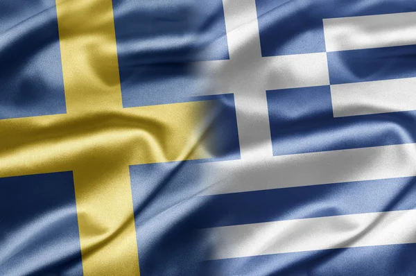 Sverige och Grekland — Stockfoto