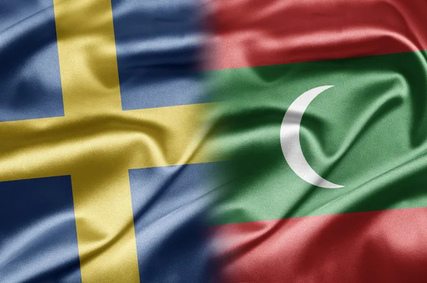 İsveç ve Maldivler — Stok fotoğraf