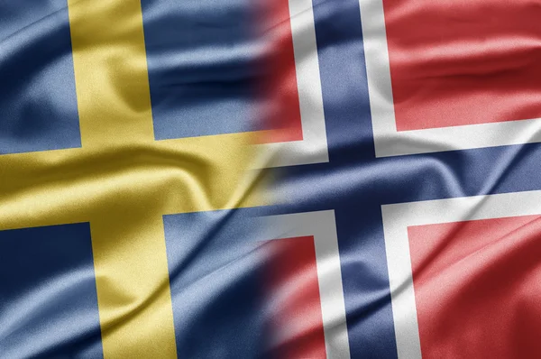 Sverige och Norge — Stockfoto