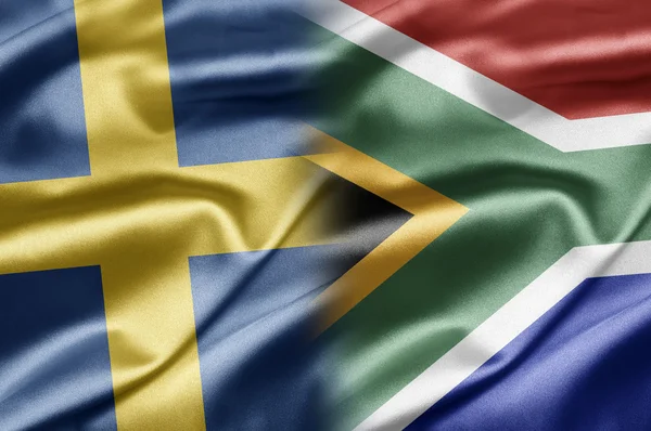 Svédország és Dél-afrikai Köztársaság — Stock Fotó