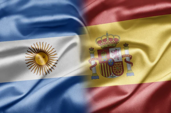 Argentina och Spanien — Stockfoto