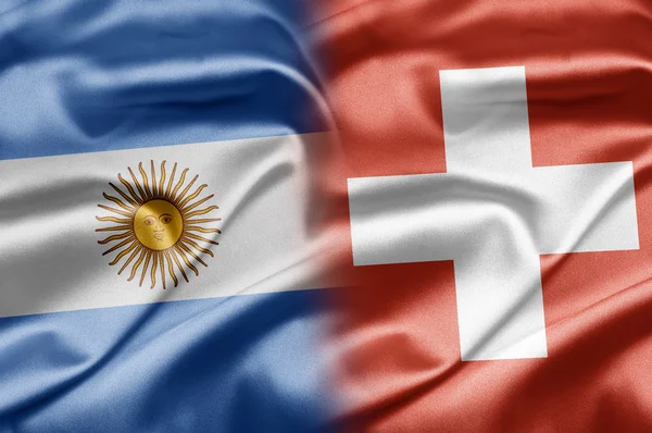 Аргентина та Швейцарії — стокове фото