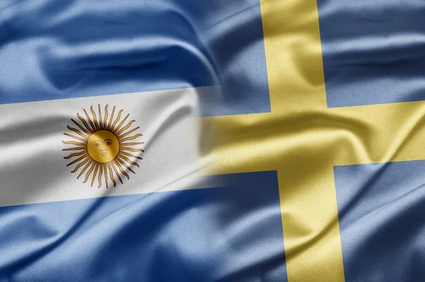 Argentyna i Szwecji — Zdjęcie stockowe